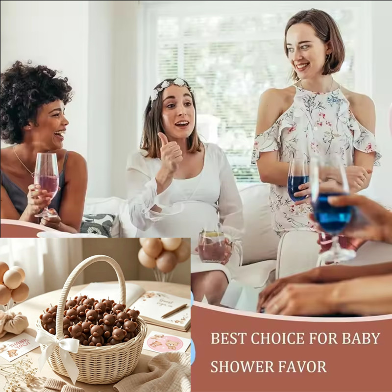 Paraffin Wax - 50個入り、シャワーキャンドル。ゲストへのプレゼントや、ベビーシャワー、パーティーの記念品として。大量購入にも対応。
