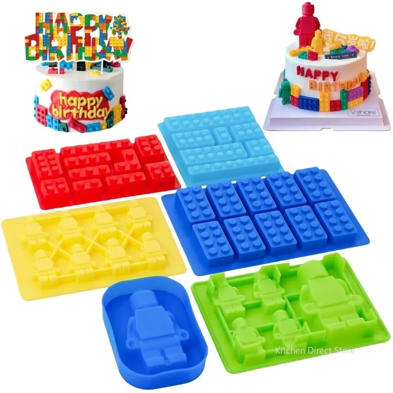 ロボット型シリコンキャンドル型、DIY 3Dブロック、チョコ - Candle Molds のレビューと価格
