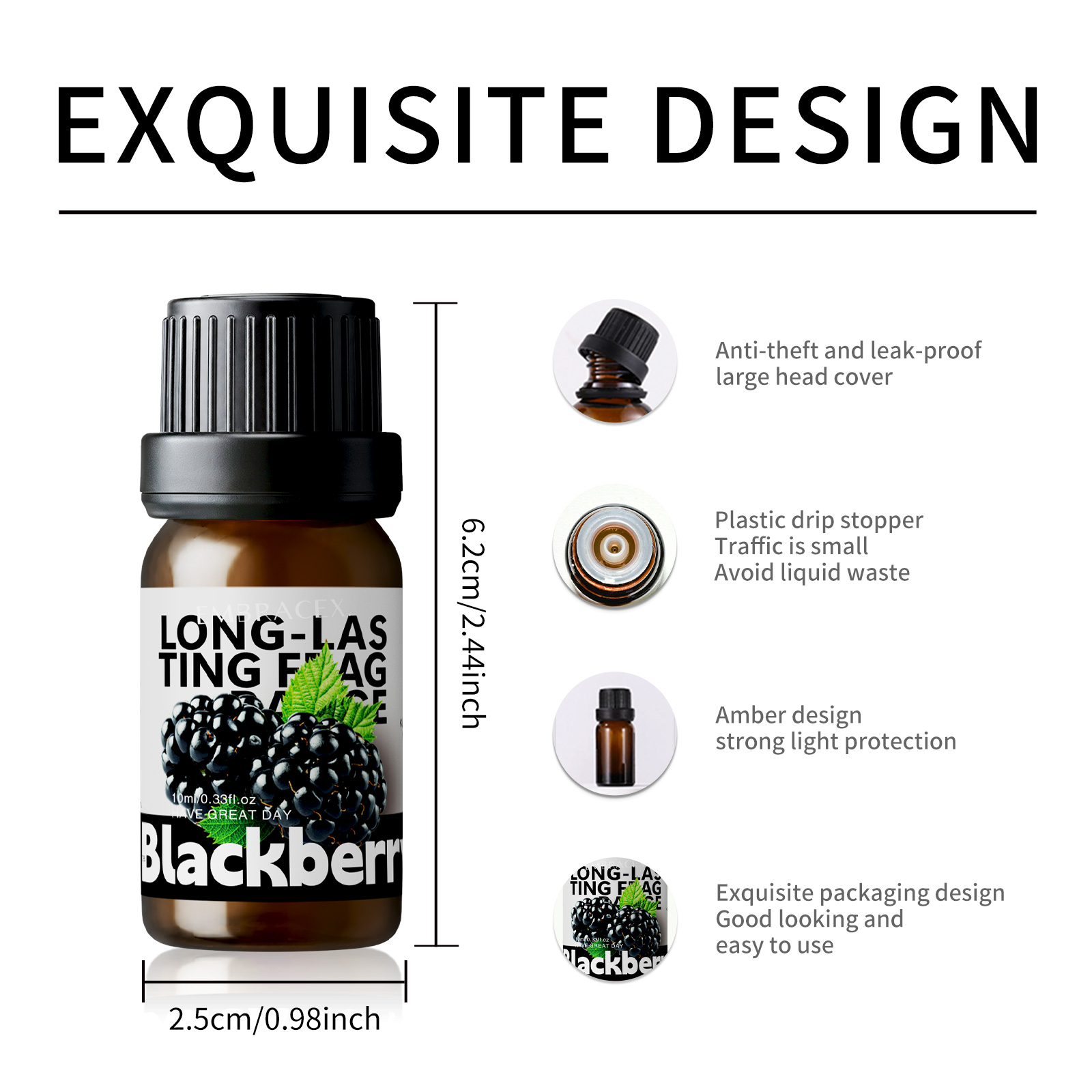 10ml ブラックベリーフレグランスオイル ブラックベリーの - Silk Candle のレビューと価格