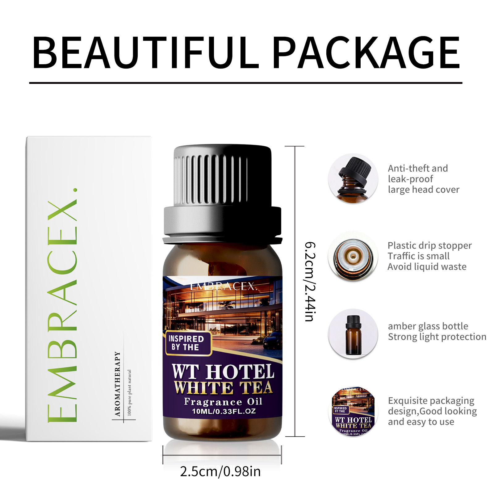 10ml ホテルホワイトティーフレグランスオイル 五つ星ホテ - Candle Fragrance のレビューと価格