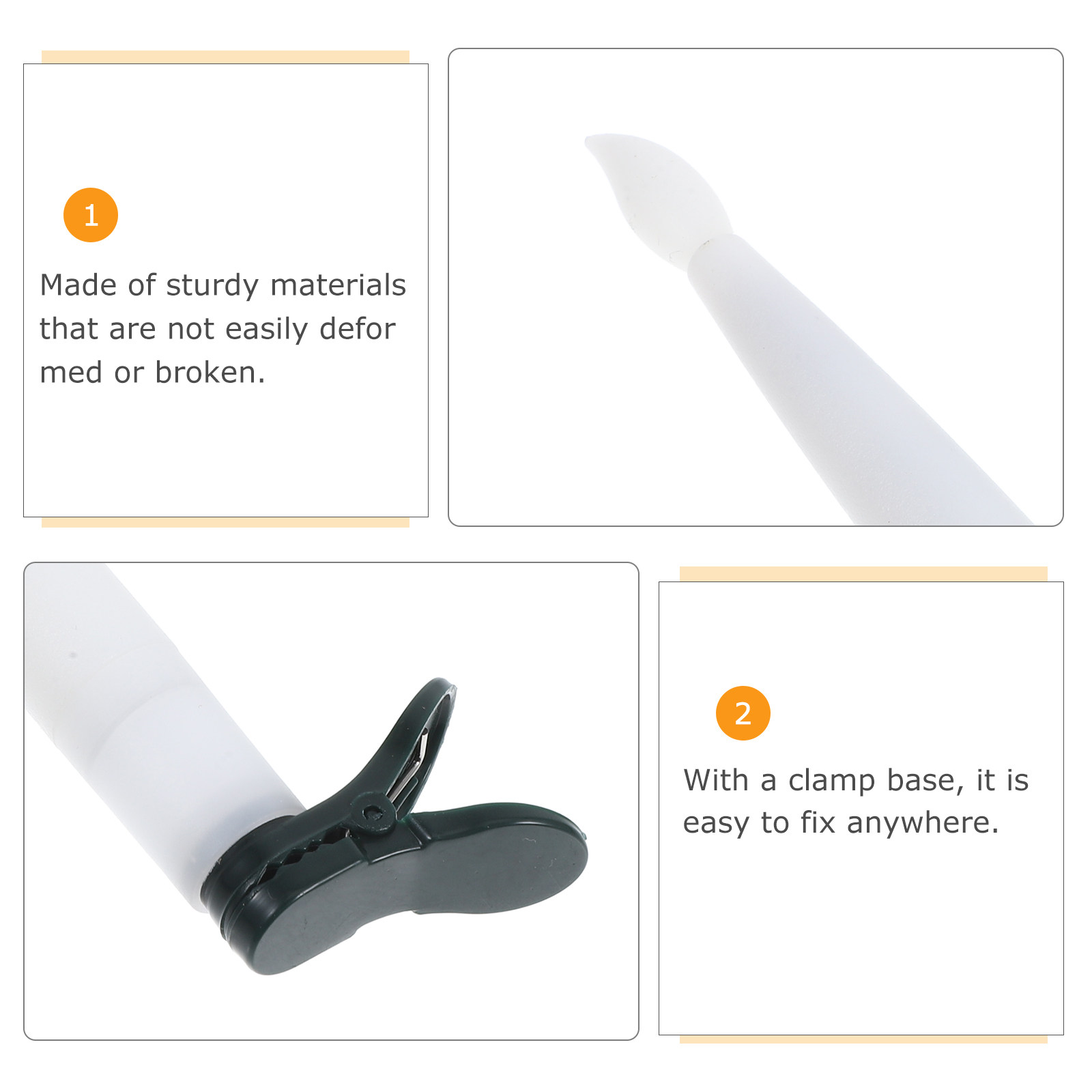 クリスマスツリー用クリップ式キャンドル12個セット。ホリデー - Paraffin Wax のレビューと価格