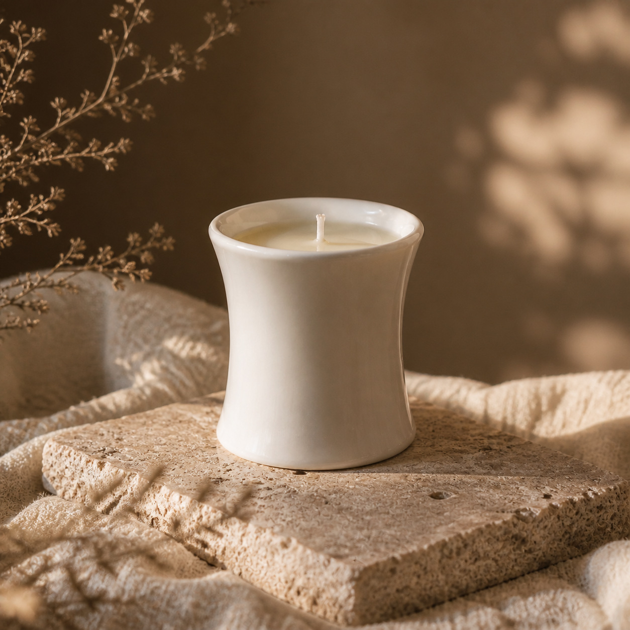 **セラミックカップに入ったアロマキャンドル（ソイワックス製 - Soy Wax のレビューと価格