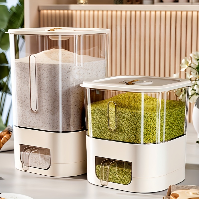 14ポンド容量の米びつ、蓋付き大型穀物容器、計量シリンダー付 - Soy Wax のレビューと価格