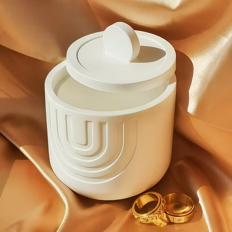 U 字型ストライプカップシリコンモールド樹脂シリコンモールド - Candle Containers のレビューと価格