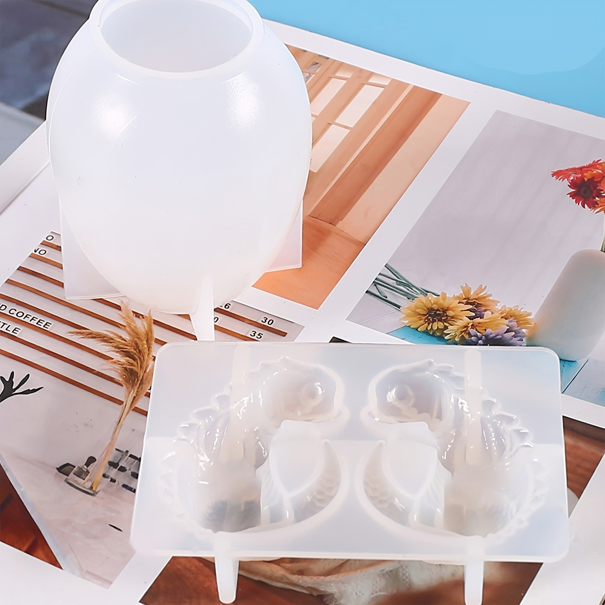 シリコンドラゴンエッグ型、2個セット、恐竜の卵樹脂鋳造型、D - Candle Making Kit のレビューと価格