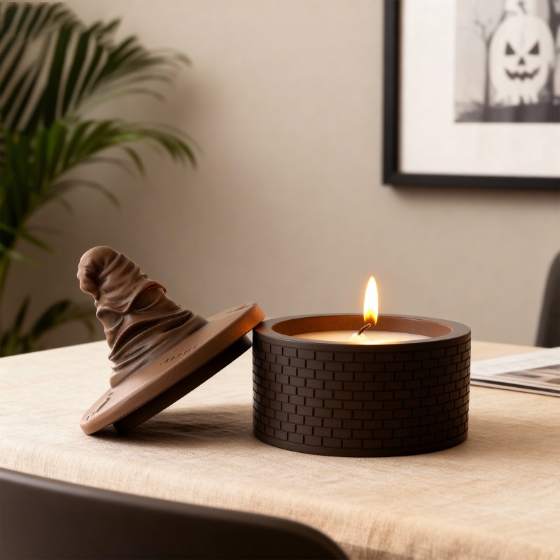 クリスマス、ハロウィン、香り付き石膏セメント樹脂ウィザードハ - Candle Containers のレビューと価格