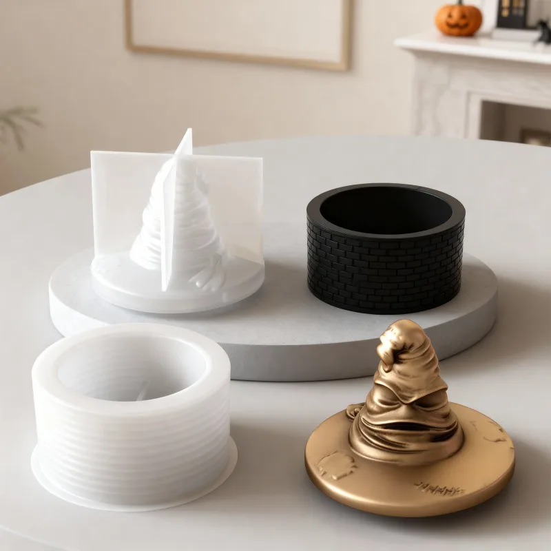 クリスマス、ハロウィン、香り付き石膏セメント樹脂ウィザードハ - Candle Containers のレビューと価格